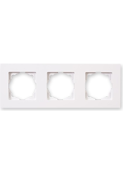 Günsan Egona Beyaz Üçlü Çerçeve