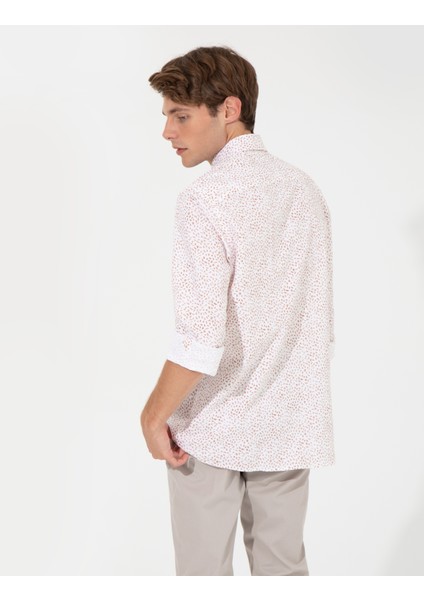 Erkek Açık Kahverengi Slim Fit Uzun Kollu Gömlek 50248488-VR002 indirimleri