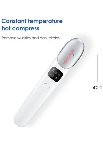 Elektrikli Ems Microcurrent Göz Masaj Aleti LCD Titreşim Sıcak Anti Aging (Yurt Dışından)
