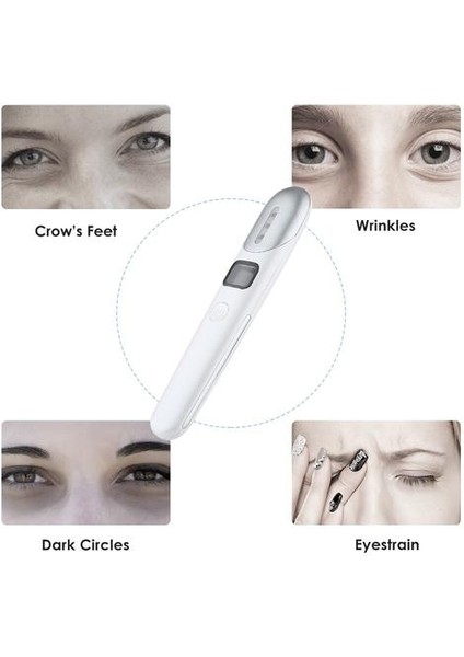 Elektrikli Ems Microcurrent Göz Masaj Aleti LCD Titreşim Sıcak Anti Aging (Yurt Dışından)