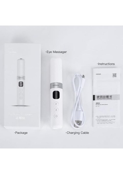Mini Elektrikli Göz Yüz Anti Aging Göz Masaj Aleti (Beyaz) (Yurt Dışından) modelleri