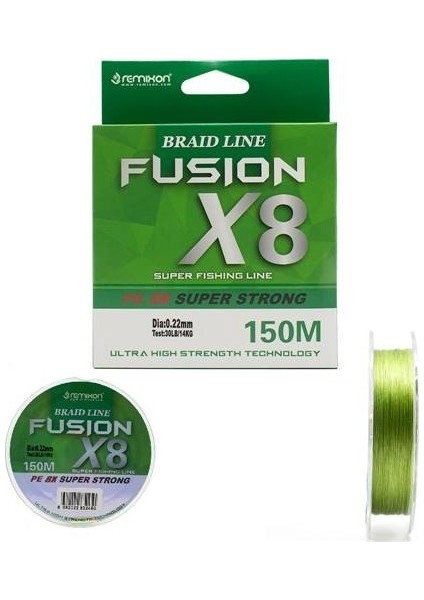 Fusion 150M X8 Green Ip Misina 0.13 mm