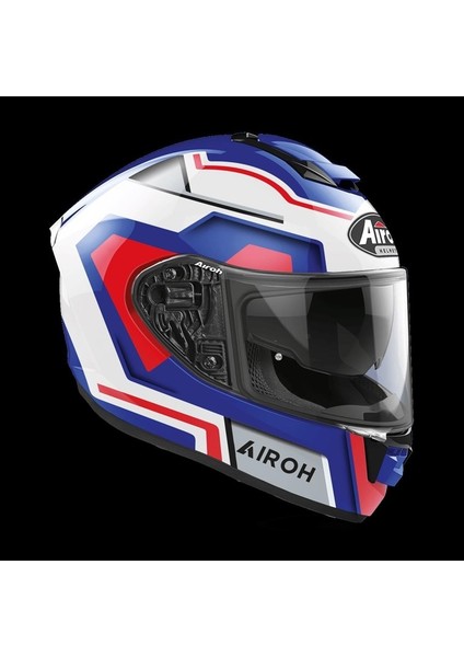 Aıroh ST.501 Square Mavi Kırmızı Gloss Kask