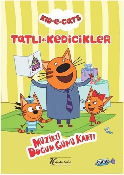 Tatlı Kedicikler - Müzikli Doğum Günü Kartı