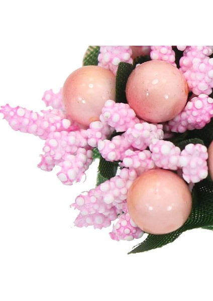 Yapay Çiçek, 12 Adetli Tomurcuk Cipso Demeti - 10 Cm, Pembe