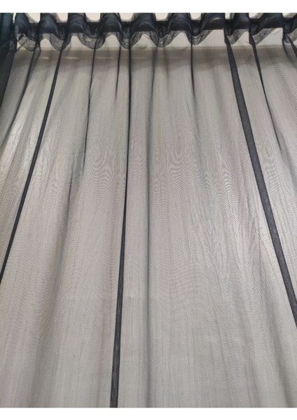 Siyah Grek Petek Zemin Pilesiz Etekleri Kurşunlu Tül Perde fiyatları