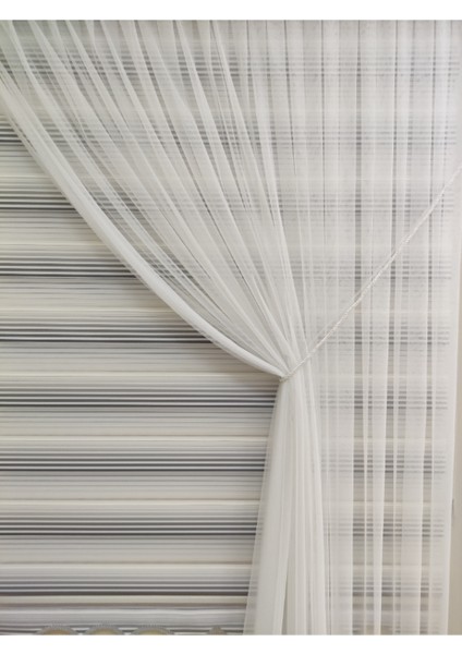 Tek Kanat Desensiz 1-3 Sık Pileli Halatlı Grek Kruvaze Tül Perde fiyatları