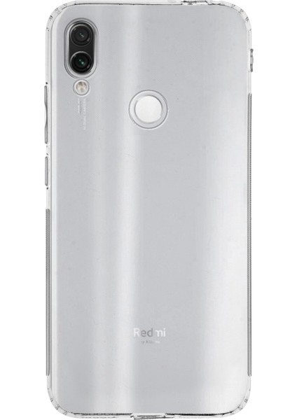 Xiaomi Redmi Note 7 Pro Kapak Kamera Korumalı Tıpalı Şeffaf Silikon Kılıf