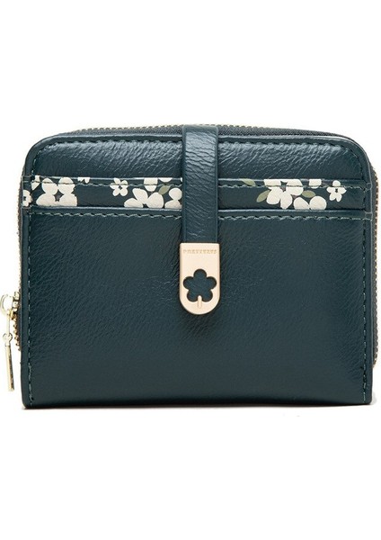 2022 Yeni Moda Bayan Kısa Cüzdan Fermuar Baskılı Pu Kadın Cüzdanı Basit (Yurt Dışından)