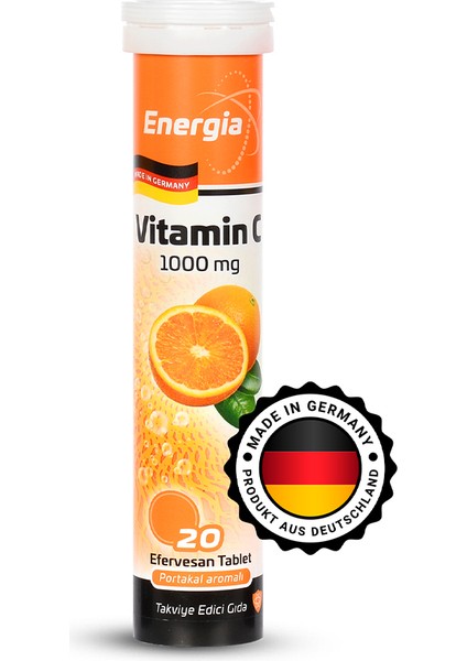 Energia® Vitamin C (1000 Mg) Efervesan Tablet Takviye Edici Gıda