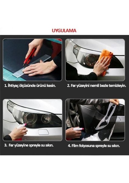 Far Stop Filmi Folyosu Kaplama Şeffaf Dayanıklı 1 Metre