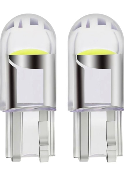 5 Adet Oto Park Ledi Yeni Nesil T10 Cob LED Ampül 12V W5W Beyaz Park Plaka Tavan Iç Ortam Aydınlatma