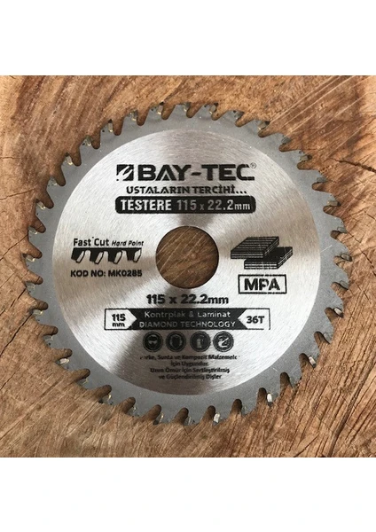 Baytec 115MM Elmas Testere Ahşap Kesici 115MM Avuç Taşlamalar Için