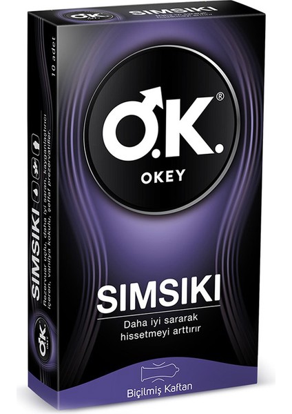 Okey prezervatif Sımsıkı 10'lu