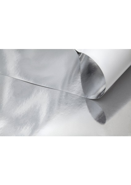 Metalik Fon Kartonu 200 Gr. 50X70 cm - Gümüş