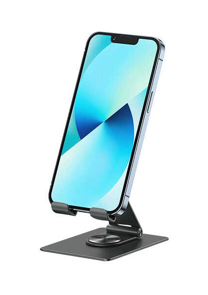 360 Derece Dönebilen Taşınabilir Katlanabilir Metal Telefon ve Tablet Standı Wiwu ZM106