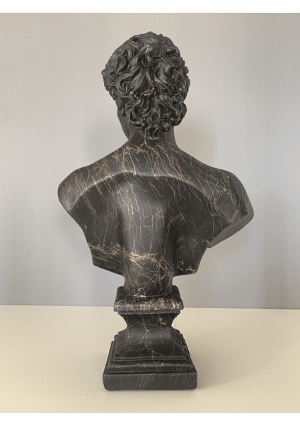 Büyük David Altın Mermer Efekt Büst Heykel fiyatları