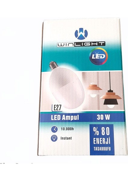 30W Torch LED Yumurta Ampul E27 Beyaz Işık