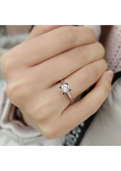 Mozanit Pırlanta Tektaş Yüzük 0,50 Carat D Renk Vvs1 modelleri