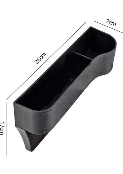 Araba Koltuk Arası Bardak Telefon Tutucu Organizer Sağ ve Sol 2 Li Siyah Set Oto Bardaklık fırsatları