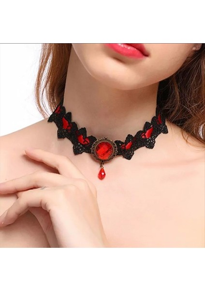 Harajuku Gothic Chokers Dantel Kolye