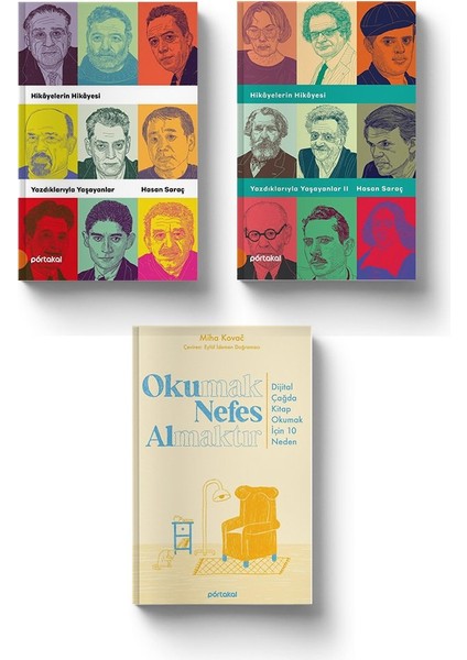 Edebiyat Atölyesi Kitap Seti (3 Kitap) Okumak Nefes Almaktır - Yazdıklarıyla Yaşayanlar I - Yazdıklarıyla Yaşayanlar Iı