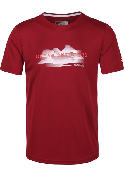 Fingal V Erkek T-Shirt-Bordo