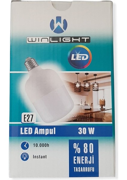 30W LED Tourch Ampül E27 Beyaz Işık fiyatları