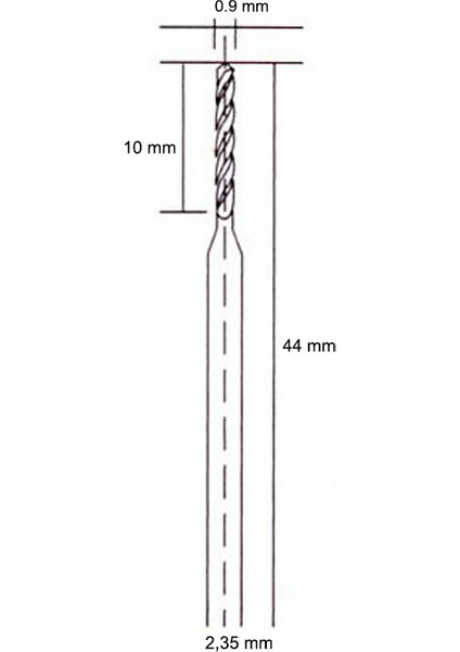 5046 Hobi Gravür Makinaları Için Hss Matkap Ucu 0.9 mm