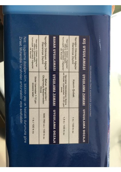 Sıvı bakırlı gübre çözeltisi PH düzenleyici