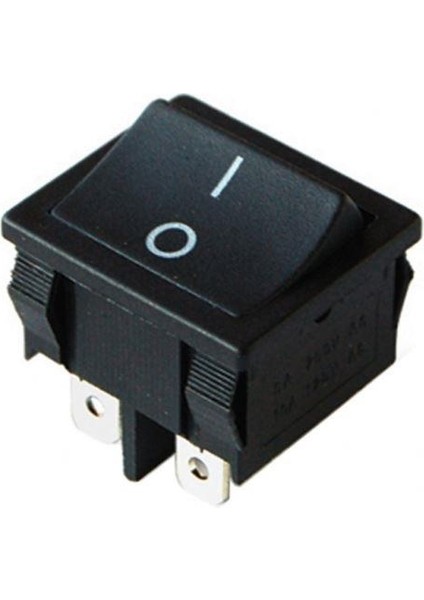 IC-127 Siyah Orta Boy Işıksız Anahtar On/off Switch 4p