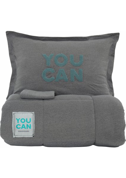 Motto Cotton Comfort /Uyku Seti Tek Kişilik Gri