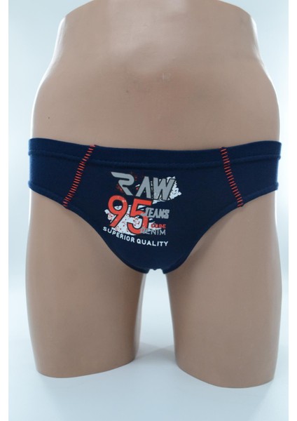 Tutku 0138 Elastan Baskılı Erkek Çocuk Külot Kom