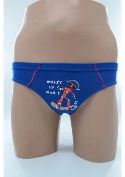 Tutku 0138 Elastan Baskılı Erkek Çocuk Külot Kom