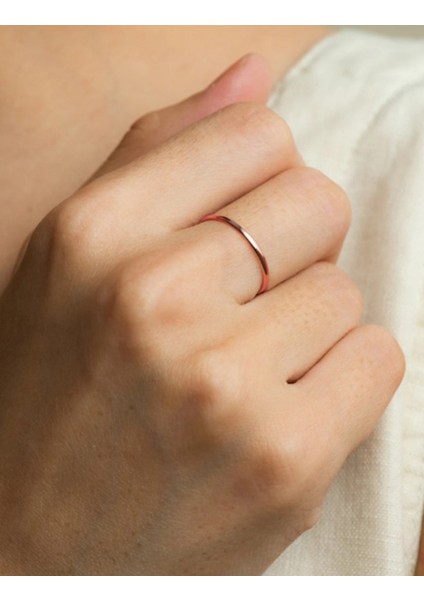 Pembe Altın Çift Alyans 1,5mm