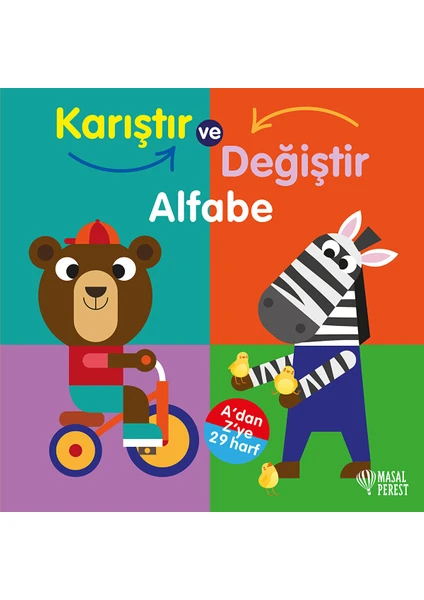 Karıştır Değiştir - Alfabe (Hareketli Kitap)