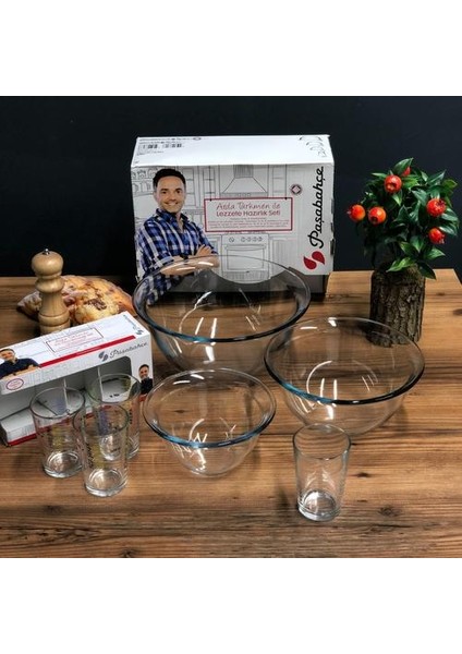 Arda Türkmen 7 Parça Hazırlık Seti Hazırlık Kasesi Ölçü Bardaklı