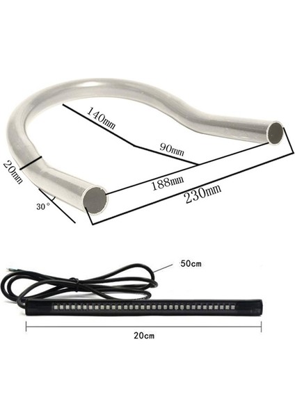 230MM Upswept Koltuk Çerçevesi Hoop Loop Honda / 550/650/750 Için LED Işık (Yurt Dışından) fiyatları