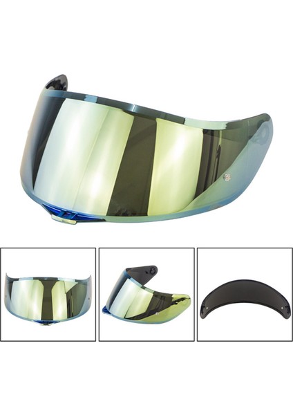 K1 K3SV K5 Için Kask Vizör Yüz Konusu Modeli Güneş Kalkanı Anti-Sis Altın (Yurt Dışından)