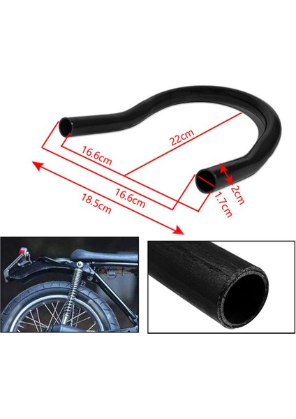 Motosiklet Cafe Racer Koltuk Çerçevesi Hoop Loop Paslanmaz Çelik 185MM Bent (Yurt Dışından)