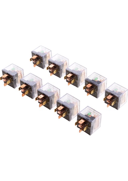 10X Araba Kamyon Van Röle Dc 12 V 80A 5 Pin Spdt Röleleri On / Off Anahtarı Kontrolü (Yurt Dışından)