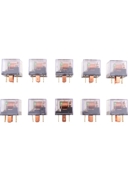 10X Araba Kamyon Van Röle Dc 12 V 80A 5 Pin Spdt Röleleri On / Off Anahtarı Kontrolü (Yurt Dışından) fiyatları