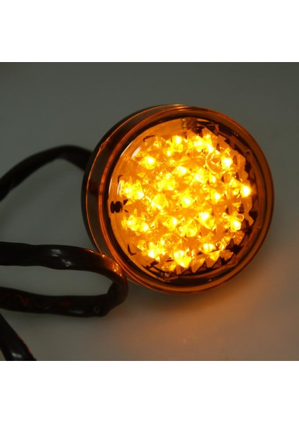2 Adet Motosiklet Dönüş Sinyali Amber Harley Softail Için LED Işık Turuncu Lens (Yurt Dışından) fiyatları
