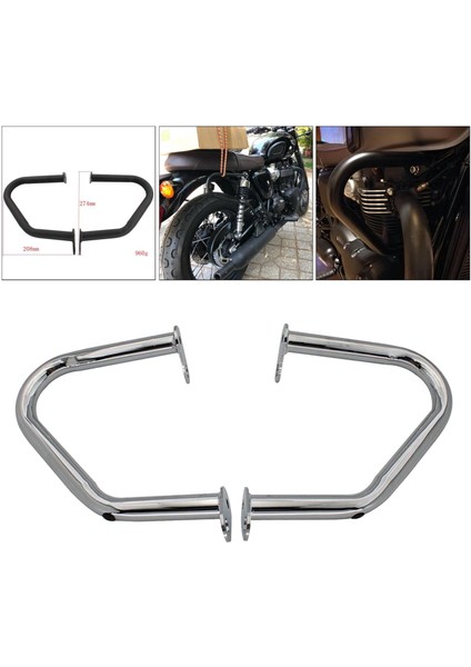 2x Crash Bars Motor Guard Çerçeve Koruyucu Için Triumph Thruxton R 2016-2019 (Yurt Dışından)
