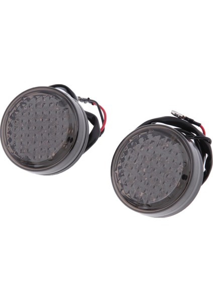 Evrensel 2 Adet Dönüş Sinyali Amber Harley Softail Için LED Işık Duman Lens (Yurt Dışından) indirimleri