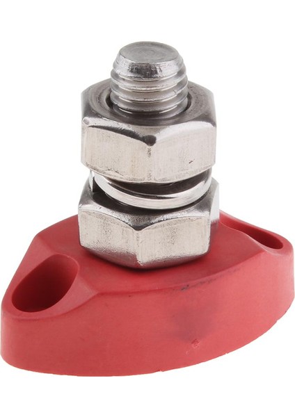 Kırmızı Kavşak Blok Güç Gönderi Seti Yalıtımlı Terminal Saplama 3/8 "halka (Yurt Dışından)