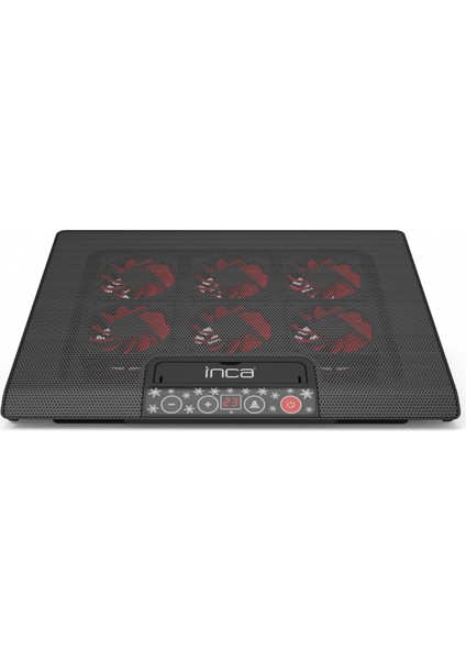 INC-601GMS 7"-17" 6 Fanlı 2xUSB 6 Kademeli Oyuncu Notebook Soğutucu