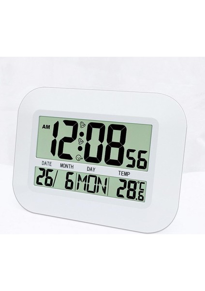 Sessiz LCD Dijital Masa Saati Sıcaklık. Metre Saat Takvimi(Yurt Dışından)