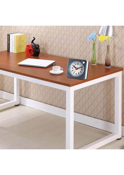 Yükselen Seyahat Çalar Saat Küçük Pil Saat Gece Işık Erteleme. Gri indirimleri