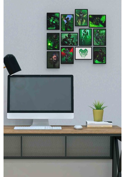 Viper 12 Parça Mdf (Ahşap) Tablo Ofis Boyu 30 x 30 cm cm